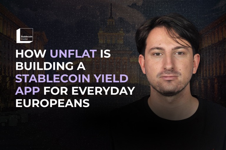 Stablecoin Insider article cover: How unflat Is Building a Stablecoin Yield App for Everyday Europeans